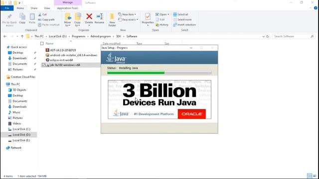 Beginner for Android Studio - Installation and configuration jdk-8u102-windows-x64 смотреть онлайн