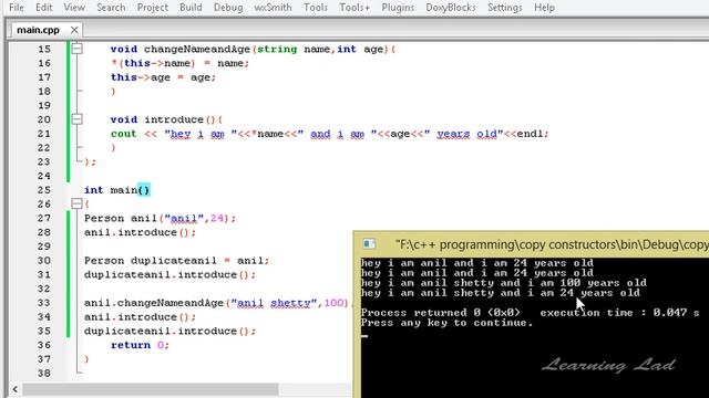 CPP Copy Constructor with Example | C++ Programming Video Tutorial смотреть онлайн