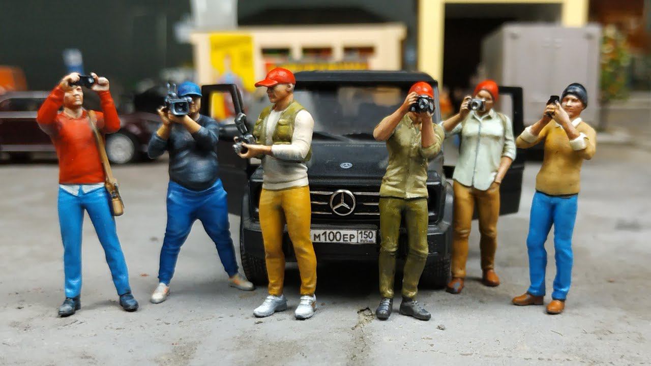 Фигурки людей для макета масштаб 1/43 АМФОРМА. Очень классные! Про машинки.