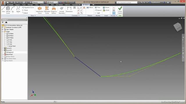 Autodesk Inventor - Surfacing Tutorial | 3D CV And Interpolation Splines смотреть онлайн