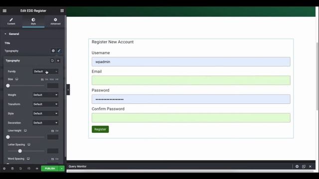 How to Design a Registration Page Using EDD Registration Widget смотреть онлайн