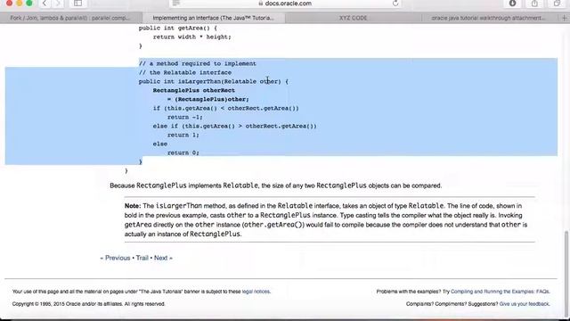 oracle java tutorial walkthrough -- interface3 смотреть онлайн