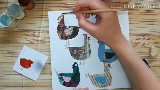 МАСТЕР КЛАСС аппликация КУРИЦЫ с ЦЫПЛЯТАМИ смотреть онлайн