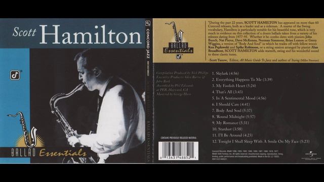 Scott Hamilton | Ballad Essentials | Slow saxophone Jazz | Relaxing music смотреть онлайн