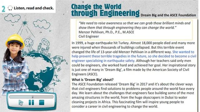 Change the world through Engineering / Text 8grade смотреть онлайн