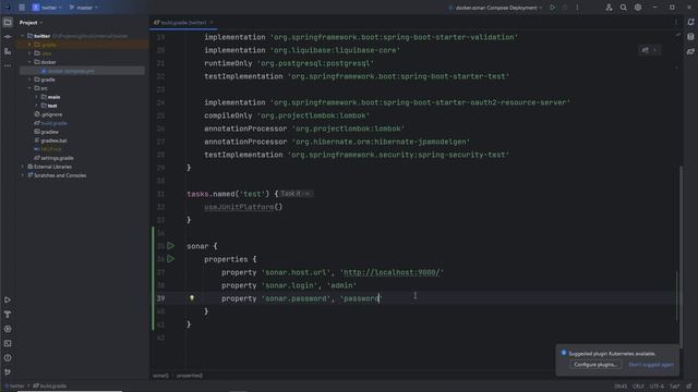 [Twitter-app: Spring boot 3, React 18] 15 Подключаем SonarQube смотреть онлайн