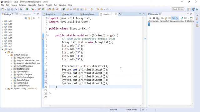 [java의 정석 3판] ch11-5 Iterator, Enumeration, LIstIterator смотреть онлайн