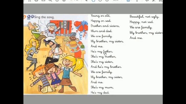 Kid's box 1 Unit 4 My family p7 Sing the song смотреть онлайн