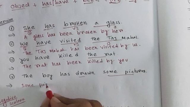 Passive voice of Present Perfect Tense# Active to passive voice# voice change смотреть онлайн
