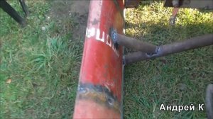 Отвал для т-25 из газового баллона