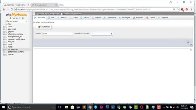 Sign up system using html,css,php and sql part3 смотреть онлайн