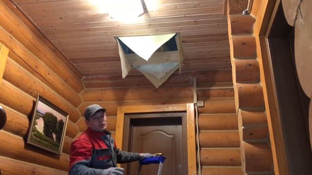 Люк на чердак. Люк из пластикового окна. смотреть онлайн