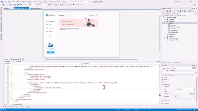 How to Create a Modern Dashboard Design in WPF using C# (Speed Code) | C# Tutorial смотреть онлайн