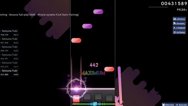 osu!mania USAO - Miracle 5ympho X [4K Stairs Training] FC смотреть онлайн