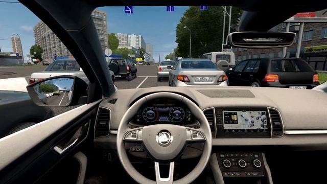 Skoda Karoq 2018 : City Car Driving | Thrustmaster T300RS GT gameplay смотреть онлайн