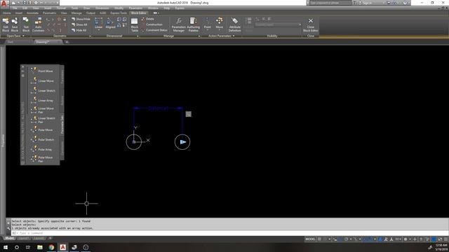 AutoCAD Dynamic Blocks - Array Action смотреть онлайн