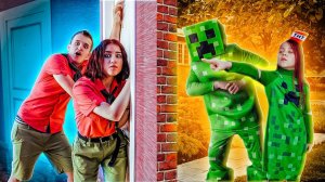 ДЕВОЧКА КРИПЕР В ЛАГЕРЕ СКАУТОВ! Старший Скаут стал ГИГАНТСКИМ КРИПЕРОМ из Майнкрафт!