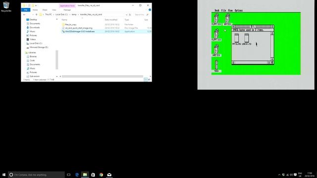Using SD Card / UltraSatan to Transfer Files from PC to Atari ST смотреть онлайн