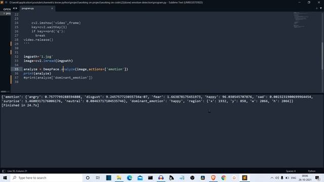 Real - time emotion detection using python смотреть онлайн
