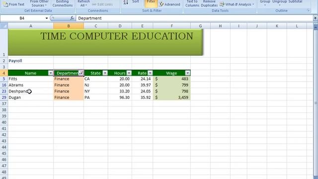 Ms Excel 2007 in telugu Part 18 (www.timecomputers.in) смотреть онлайн