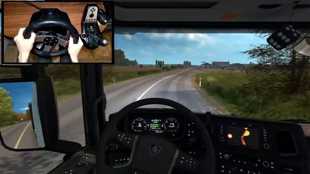 Scania S730 - Furniture Delivery | Euro Truck Simulator 2 | Logitech g27 gameplay смотреть онлайн