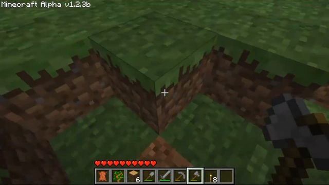 Minecraft Alpha 1.2.3b смотреть онлайн