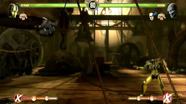 Mortal Kombat 9 : Cyrax vs. Noob [Test Your Luck] смотреть онлайн
