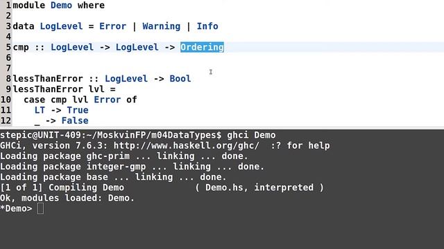 Haskell для начинающих - #89 урок. Конструкция case...of... смотреть онлайн