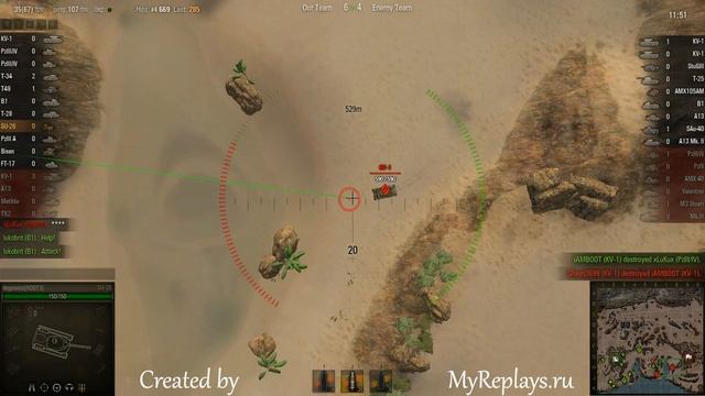 WOT: Airfield - SU-26 - 2 frags - Steel Wall, смотреть онлайн
