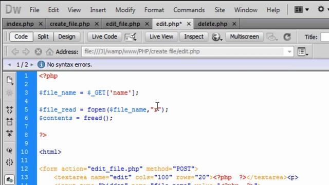 PHP: Create, Edit, Delete & View (Part 3) смотреть онлайн