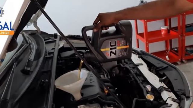ZIC X7 FE 0W-20 SN engine oil into Toyota Crolla GLI. смотреть онлайн
