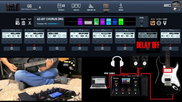 ZOOM G6 CLEAN + CHORUS / Eric Johnson, Edu Ardanuy, Metallica, Iron Maiden