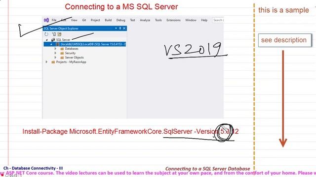 Connecting to a SQL Server Database with EF Core in an ASP.NET Core Application смотреть онлайн
