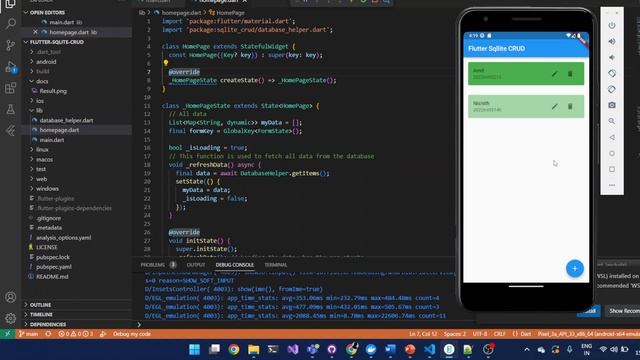 Flutter sqlite crud demo смотреть онлайн