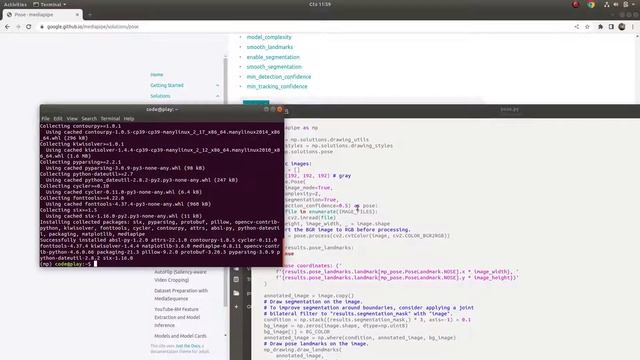 Pose Estimation with Python | MediaPipe | Super faster and accurate with CPU смотреть онлайн
