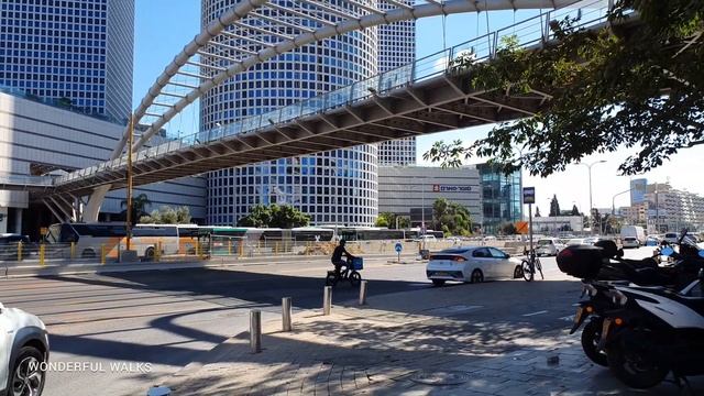 Walking Tour in TEL AVIV Israel смотреть онлайн