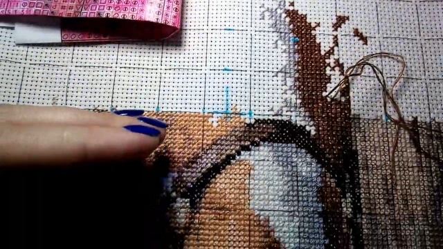 Вышивка крестом . Адель от " Алисы". смотреть онлайн