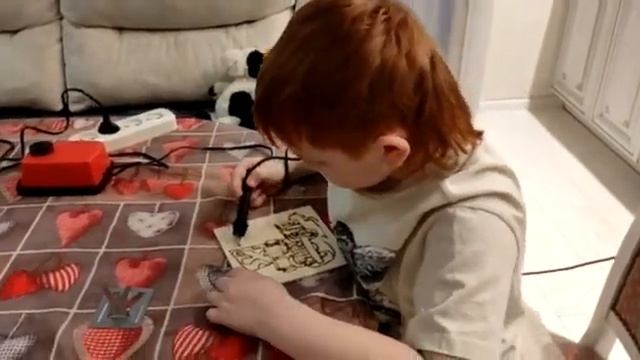 23 февраля Бо и папа Выжигание по дереву смотреть онлайн