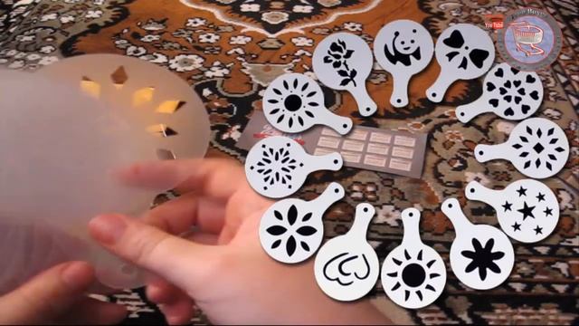 Кофейные трафареты. Как украсить кофе. Посылка из Китая №97 смотреть онлайн