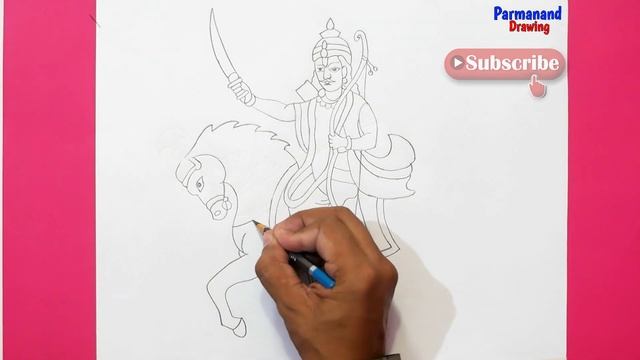 Kalki Jayanti Drawing | Kalki Avatar Drawing | How to Draw Kalki Avatar смотреть онлайн