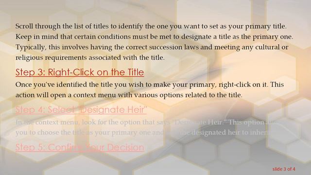 Changing The Primary Title In CK3