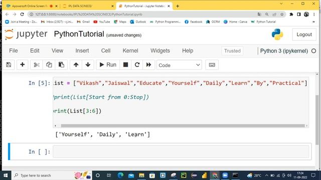 ?PYTHON LIST SLICING||EDUCATE YOURSELF DAILY||LEARN BY EXAMPLE||PART - 2 смотреть онлайн