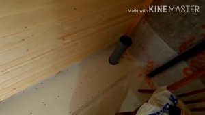 Санузел в каркасном доме.