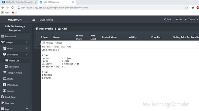 Tutorial Mikrotik Konfigurasi MIkhmon ,User dan Bandwitdth смотреть онлайн