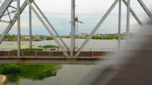 Вид из окна поезда - река Самара (г.Самара)