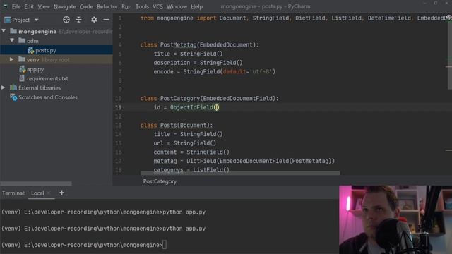 Learn how to work with embedded document in mongoengine - Python mongoengine tutorial смотреть онлайн