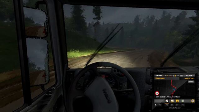 Суровая Россия,С грузом в гору-Euro truck simulator 2 смотреть онлайн