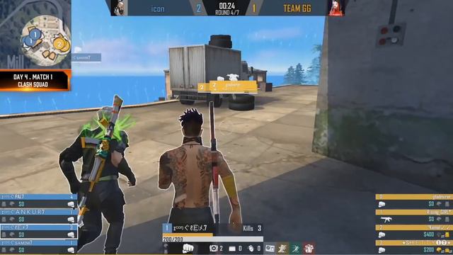 ICoN PAuL vs Gaming Girl|Team ICoN vs Team GG||Clash Squad Best Gameplay смотреть онлайн