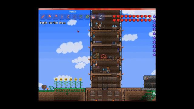 Terraria How to - Make a Lesser Healing Potion смотреть онлайн