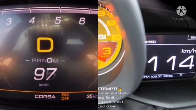Ferrari 488 gtb vs Maserati mc20 0-200 kmh смотреть онлайн